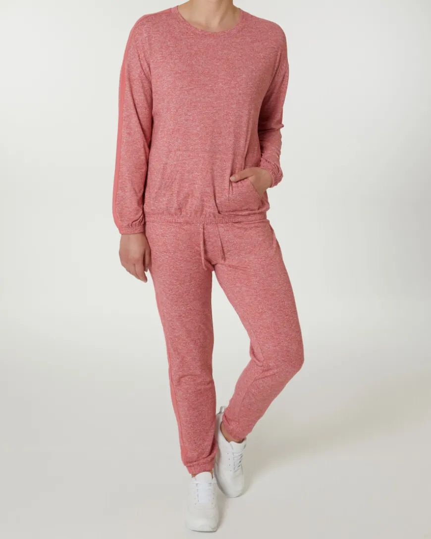 Meliertes Sport-Sweatshirt Ergeenomixx, Kängurutasche-KiK Onlineshop Fashion
