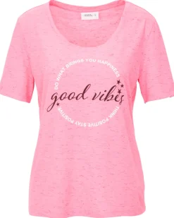 Meliertes T-Shirt Rundhalsausschnitt-KiK Onlineshop Store
