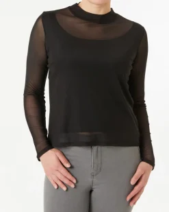 Mesh Langarmshirt Janina, mit Top-KiK Onlineshop Cheap