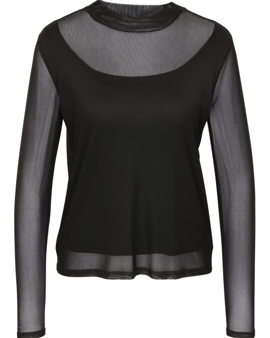 Mesh Langarmshirt Janina, mit Top-KiK Onlineshop Cheap