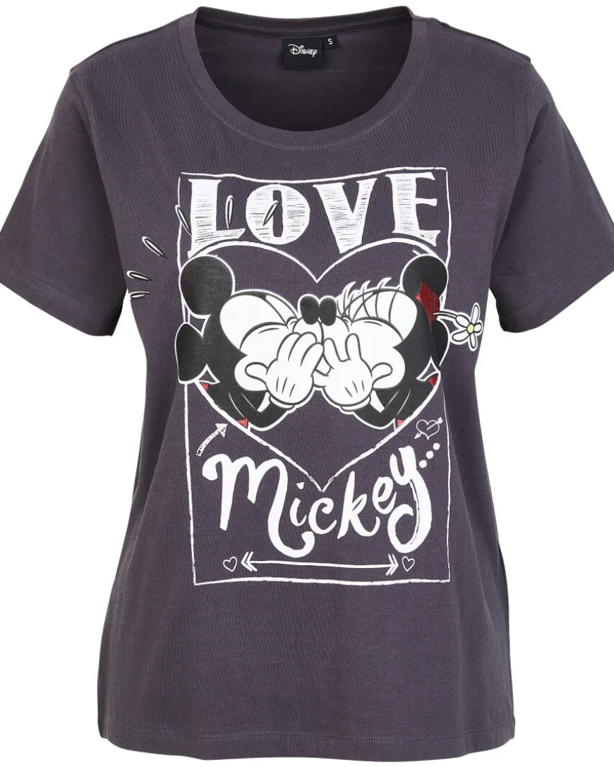 Mickey and Minnie Mouse T-Shirt Disney, Rundhalsausschnitt-KiK Onlineshop Fashion