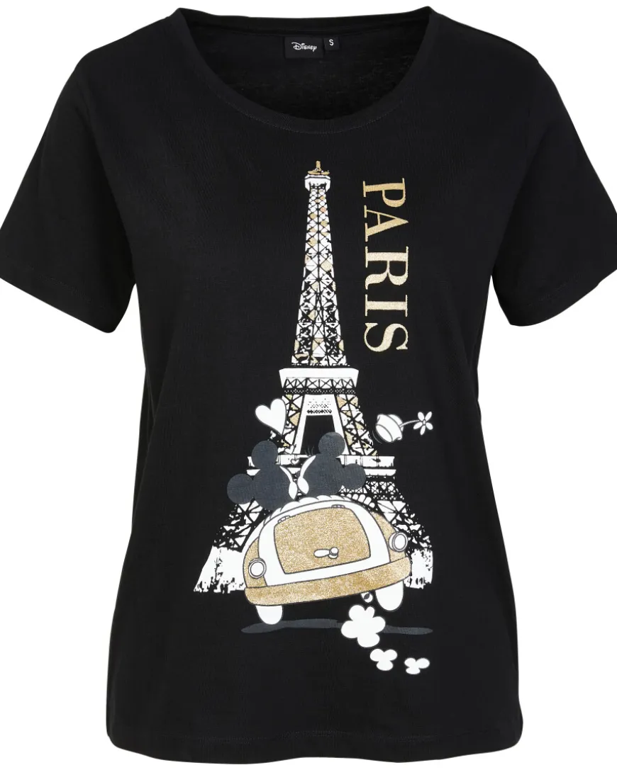 Mickey und Minnie Mouse T-Shirt Disney, Glitzerdetails-KiK Onlineshop Best