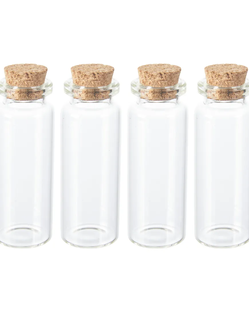 Mini-Glasflaschen zum Basteln 4er-Pack-KiK Onlineshop Sale