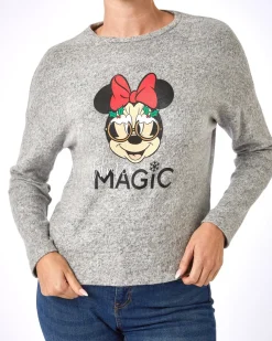 Minnie Mouse Strickpullover Weihnachten Disney, Rundhalsausschnitt-KiK Onlineshop Store