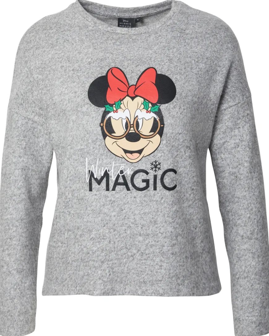 Minnie Mouse Strickpullover Weihnachten Disney, Rundhalsausschnitt-KiK Onlineshop Store