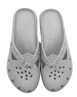 Modische Clogs Janina, Strassblumen-KiK Onlineshop Flash Sale