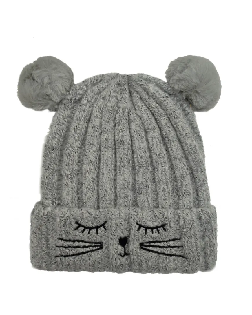 Mütze mit Bommel verschiedene Designs-KiK Onlineshop Outlet