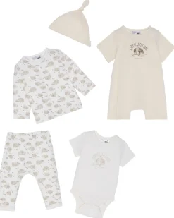 Newborn Mütze + Langarmshirt + Strampler + Body + Hose Ergee, 5-tlg. Set-KiK Onlineshop Online
