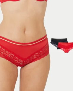 Pantys mit Kontraststreifen 2er-Pack, Janina, elastischer Bund-KiK Onlineshop Discount