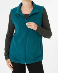 farbene Fleeceweste Janina, Seitentaschen-KiK Onlineshop Fashion