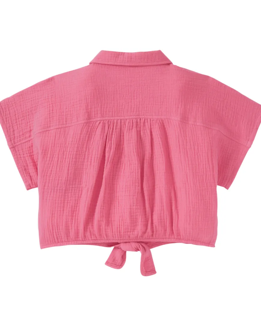 e Musselin-Bluse Y.F.K., Knotendetail-KiK Onlineshop Store