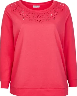 es Sweatshirt Lochstickereien-KiK Onlineshop Outlet
