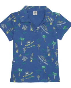 Poloshirt Waffelstruktur Polokragen-KiK Onlineshop Cheap
