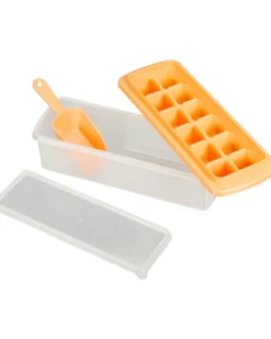 Praktische Eiswürfelform mit Behälter, Deckel und Schaufel-KiK Onlineshop Cheap