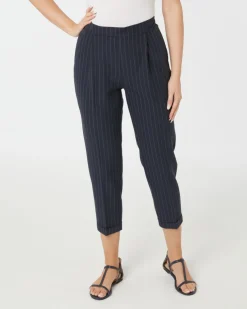 Pull-on-Hose mit Nadelstreifen Janina, teilelastischer Bund-KiK Onlineshop Hot