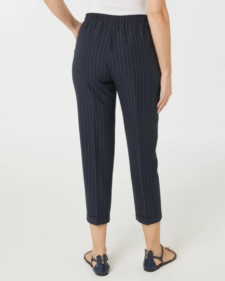 Pull-on-Hose mit Nadelstreifen Janina, teilelastischer Bund-KiK Onlineshop Hot