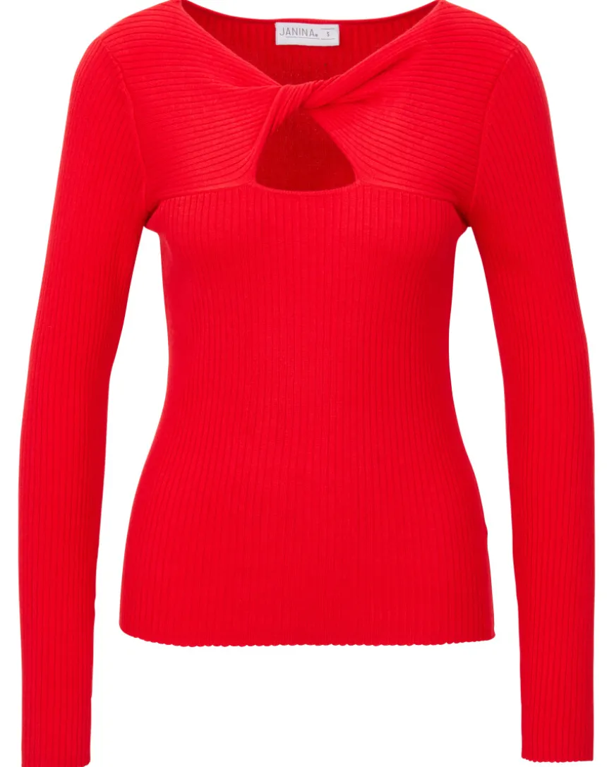 Pullover mit Knotendetail Janina, gerippt-KiK Onlineshop Hot
