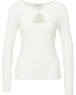 Pullover mit Knotendetail Janina, gerippt-KiK Onlineshop Cheap