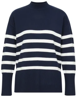 Pullover mit Streifenmuster Janina, Stehkragen-KiK Onlineshop Online