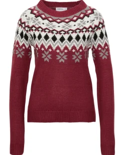 Pullover Norwegermuster Janina, Rundhalsausschnitt-KiK Onlineshop Clearance