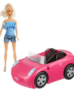 Puppe mit Auto 2-tlg. Set-KiK Onlineshop New