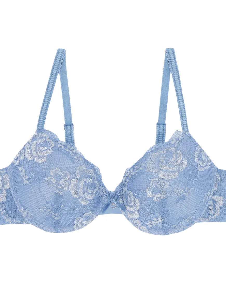 Push-up-BH Blumen Janina, verstellbare Träger-KiK Onlineshop Cheap