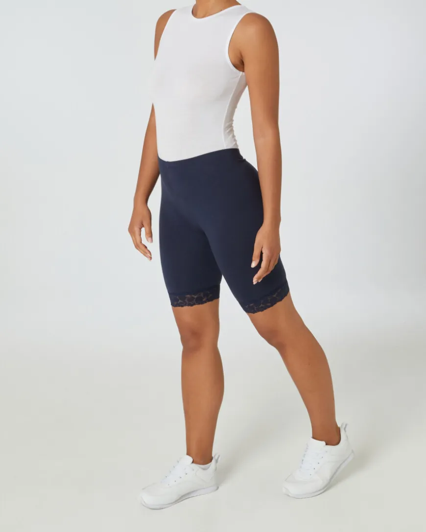 Radlerhose mit Spitze Janina, elastischer Bund-KiK Onlineshop Clearance