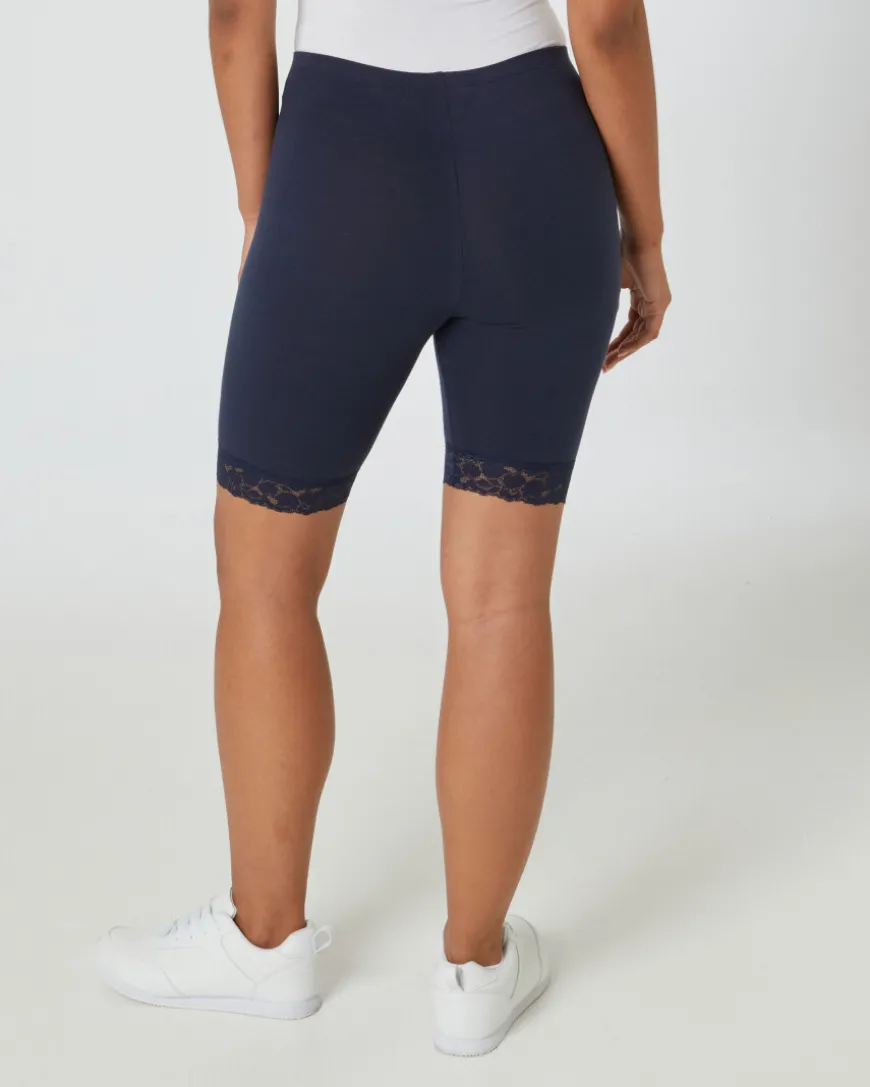 Radlerhose mit Spitze Janina, elastischer Bund-KiK Onlineshop Clearance