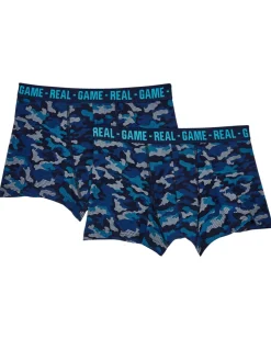 Retro Boxershorts mit Schriftzug 2er-Pack, X-Mail, verschiedene Designs-KiK Onlineshop Shop