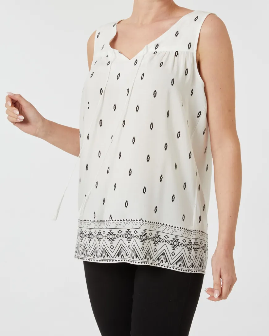 Ärmelloses Blusentop Janina, V-Ausschnitt-KiK Onlineshop Flash Sale