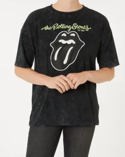 Rolling Stones T-Shirt Acid-washed-KiK Onlineshop Outlet
