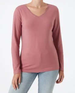Langarmshirt Janina, V-Ausschnitt-KiK Onlineshop Online