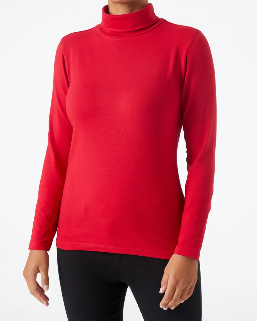 es Langarmshirt Janina, Rollkragen-KiK Onlineshop Discount