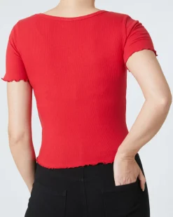 es T-Shirt Janina, Zierknopfleiste-KiK Onlineshop Fashion