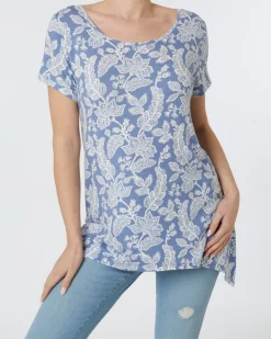 Schickes T-Shirt Janina, Zipfeloptik-KiK Onlineshop Online