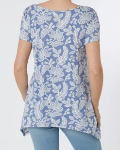 Schickes T-Shirt Janina, Zipfeloptik-KiK Onlineshop Online