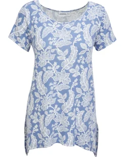Schickes T-Shirt Janina, Zipfeloptik-KiK Onlineshop Online