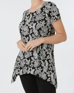 Schickes T-Shirt Janina, Zipfeloptik-KiK Onlineshop Flash Sale