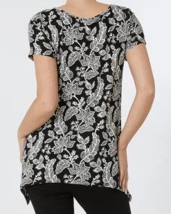 Schickes T-Shirt Janina, Zipfeloptik-KiK Onlineshop Flash Sale