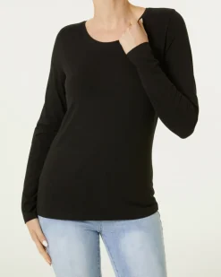 Schlichtes Langarmshirt Janina, Stretchanteil-KiK Onlineshop Outlet