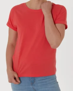 Schlichtes T-Shirt Janina, Rundhalsausschnitt-KiK Onlineshop Cheap