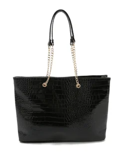 Schultertasche in Schlangenlederoptik Janina, ca. 43 x 29 cm-KiK Onlineshop Shop