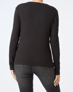 es Rippshirt Janina, V-Ausschnitt-KiK Onlineshop Flash Sale