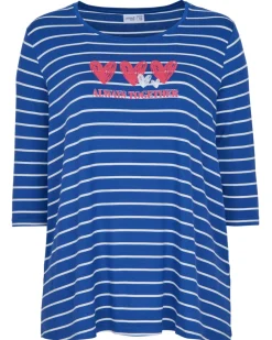 Shirt 3/4-Arm Janina curved, verschiedene Designs-KiK Onlineshop Best
