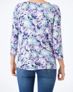 Shirt Blumen Janina, 3/4-Arm-KiK Onlineshop Discount