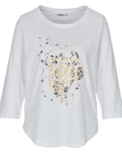 Shirt mit 3/4-Arm Janina, Rundhalsausschnitt-KiK Onlineshop Clearance