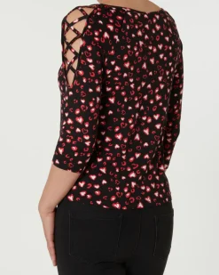Shirt mit 3/4-Arm Janina, verschiedene Designs-KiK Onlineshop Online