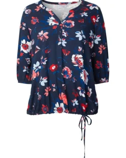 Shirt mit Blumenmuster 3/4-Arm-KiK Onlineshop Best