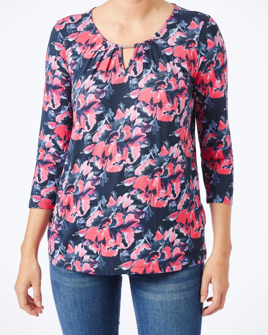 Shirt mit Cut-out Janina, 3/4-Arm-KiK Onlineshop Cheap