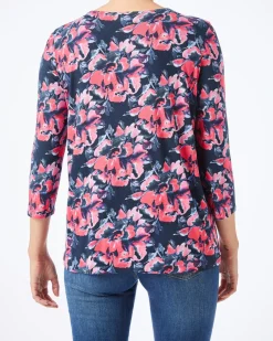 Shirt mit Cut-out Janina, 3/4-Arm-KiK Onlineshop Cheap